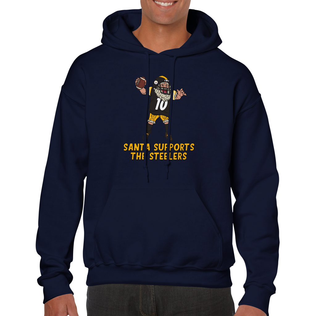 Pittsburgh Steelers Unisex Pullover Santa Hoodie