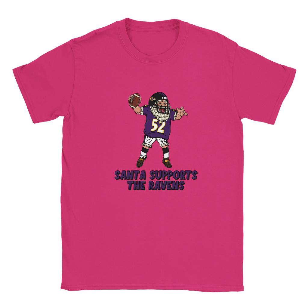 Baltimore Ravens Kids Crewneck Santa T-shirt