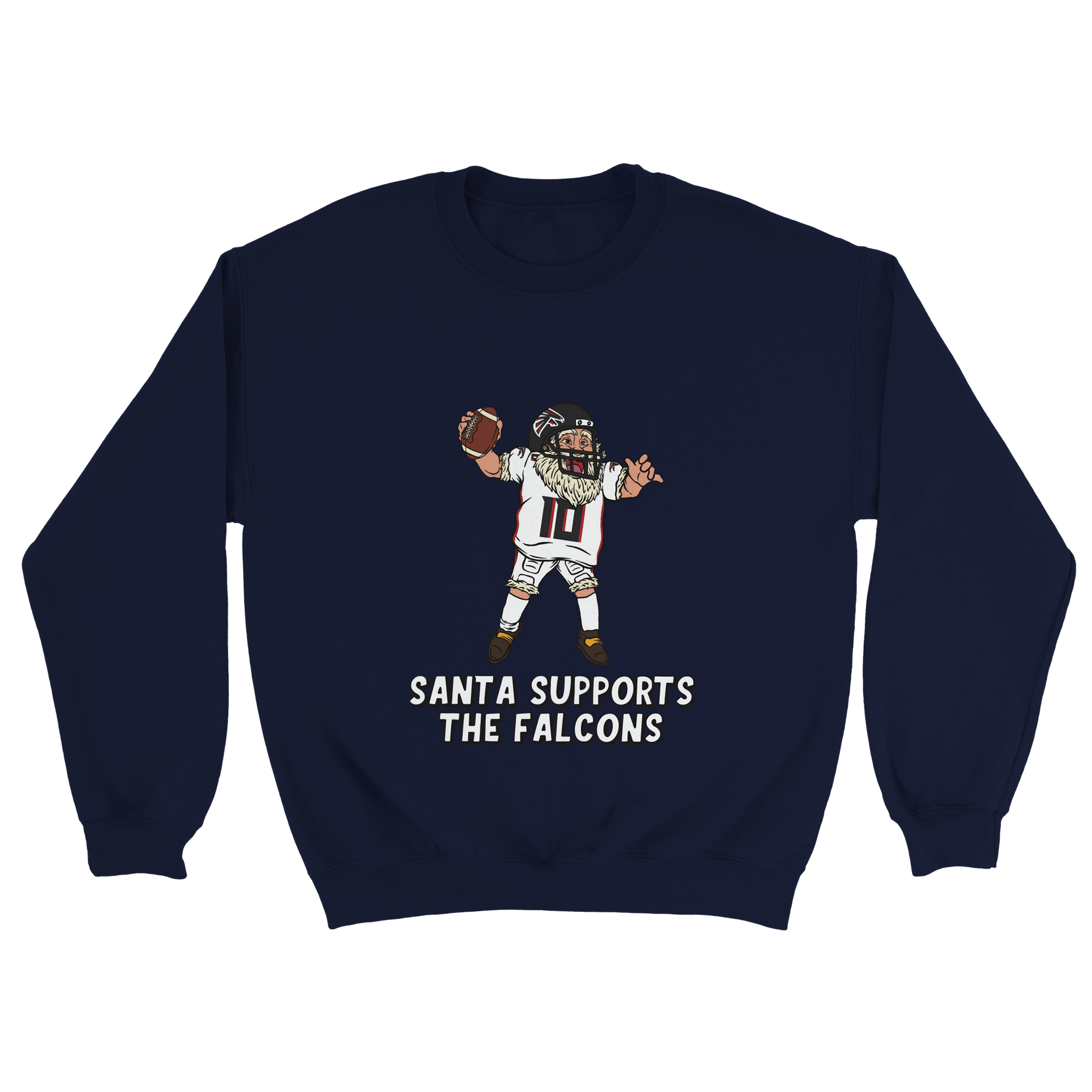 Atlanta Falcons Unisex Crewneck Santa Sweatshirt