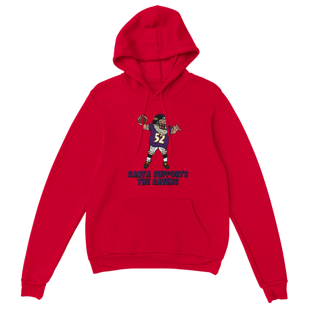 Baltimore Ravens Unisex Pullover Santa Hoodie