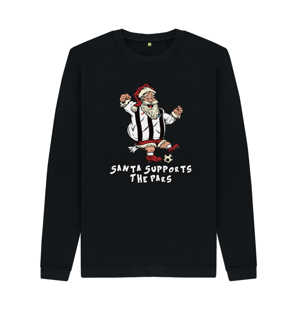 Black Printed Sweater Front