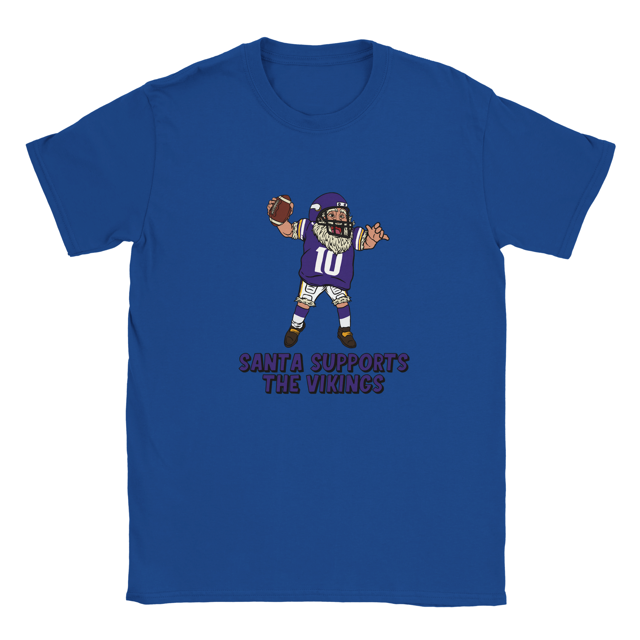 Minnesota Vikings Kids Crewneck Santa T-shirt