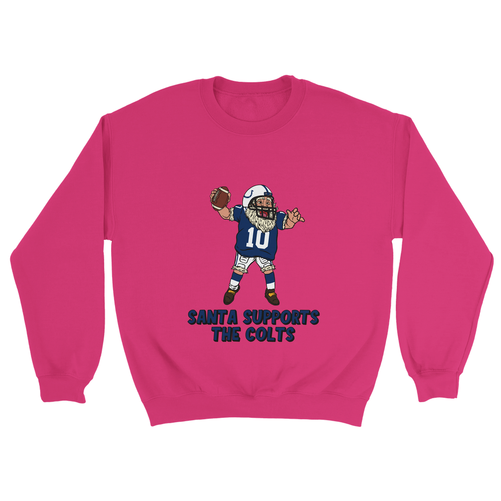 Indianapolis Colts Unisex Crewneck Santa Sweatshirt