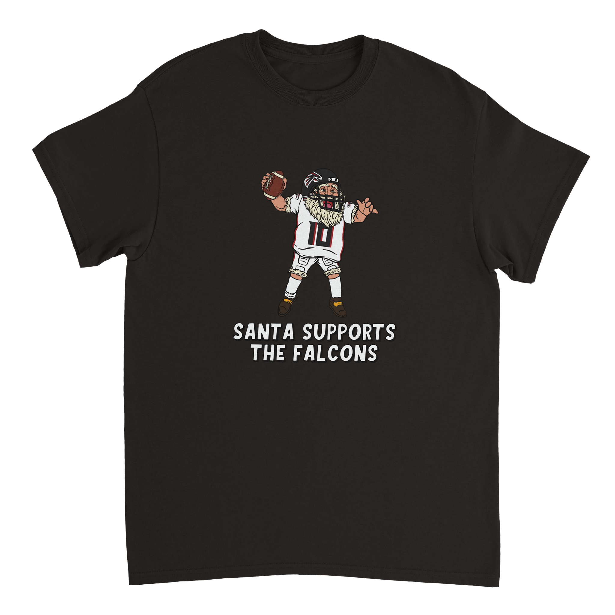 Atlanta Falcons Unisex Crewneck Santa T-shirt