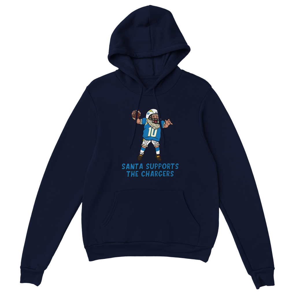 Los Angeles Chargers Unisex Pullover Santa Hoodie