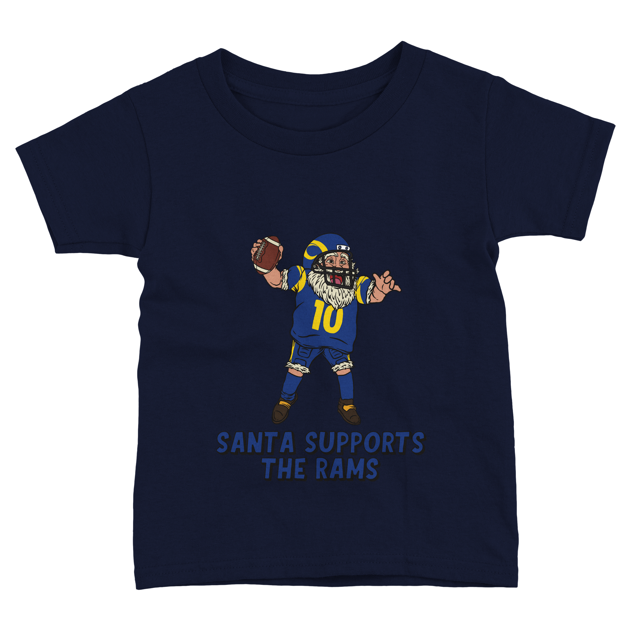Los Angeles Rams Toddler Fine Jersey Santa T-Shirt