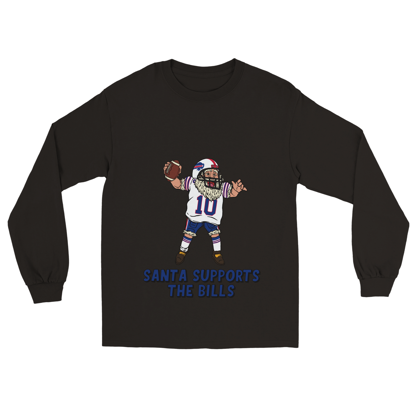 Buffalo Bills Unisex Longsleeve Santa T-shirt