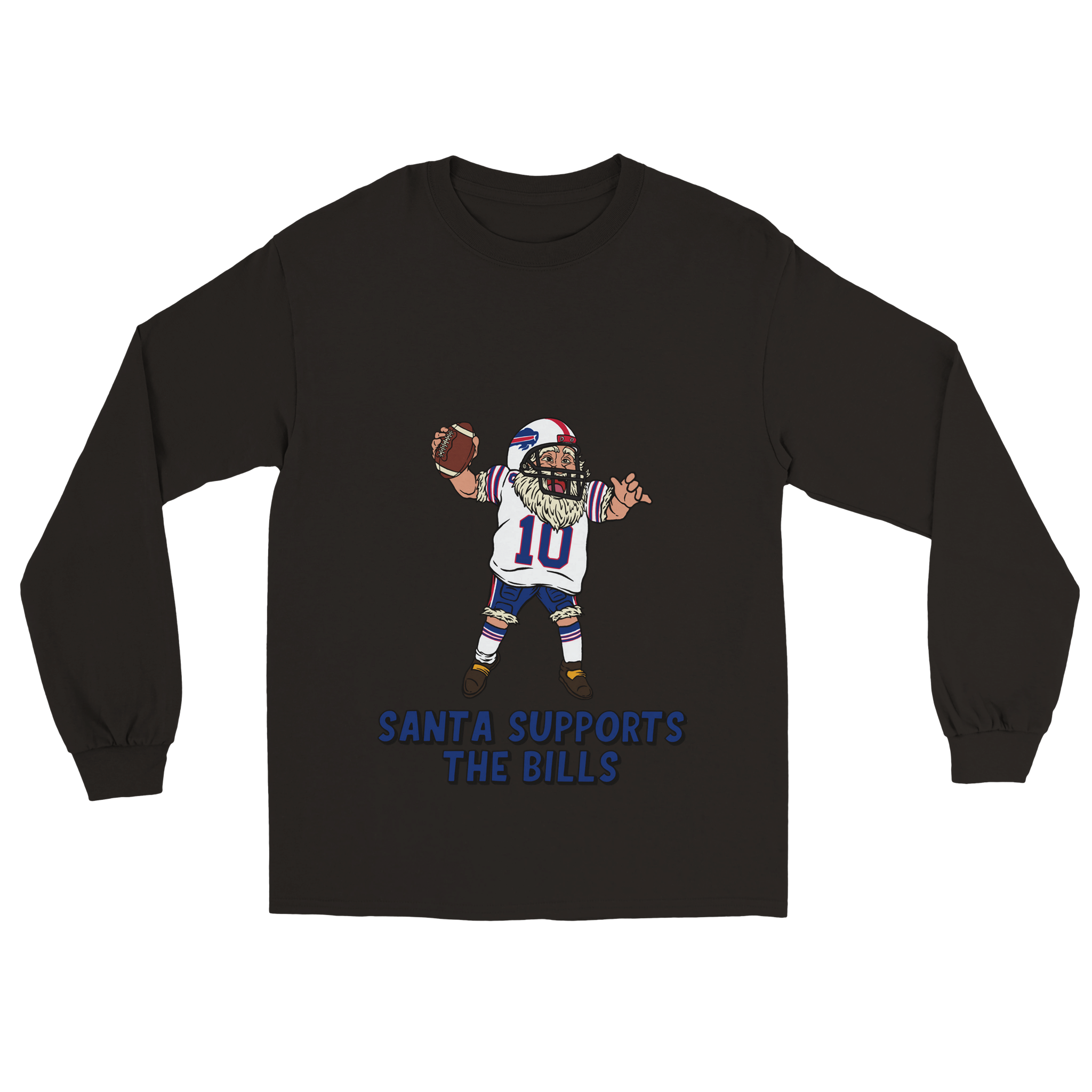 Buffalo Bills Unisex Longsleeve Santa T-shirt