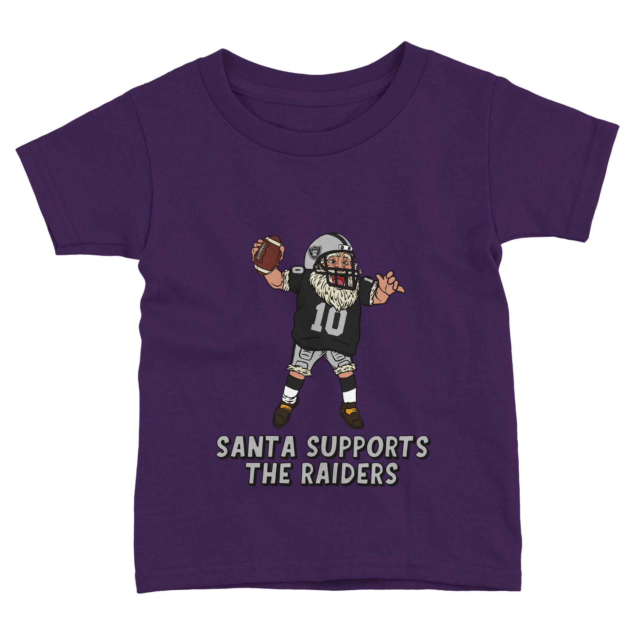 Las Vegas Raiders Toddler Fine Jersey Santa T-Shirt