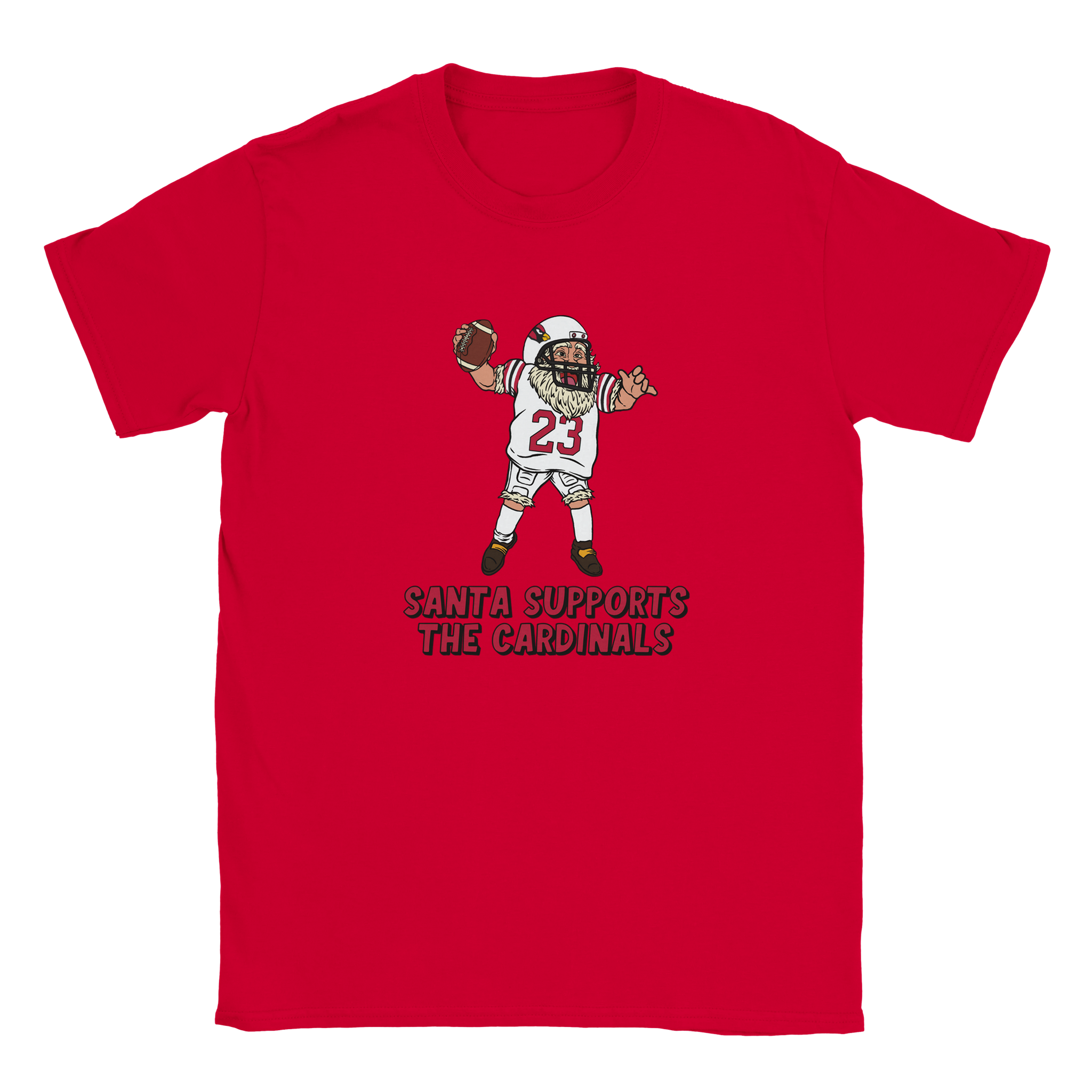Arizona Cardinals Kids Crewneck Santa T-shirt