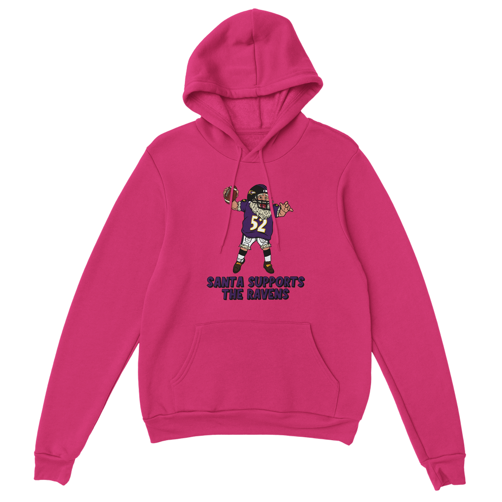 Baltimore Ravens Unisex Pullover Santa Hoodie