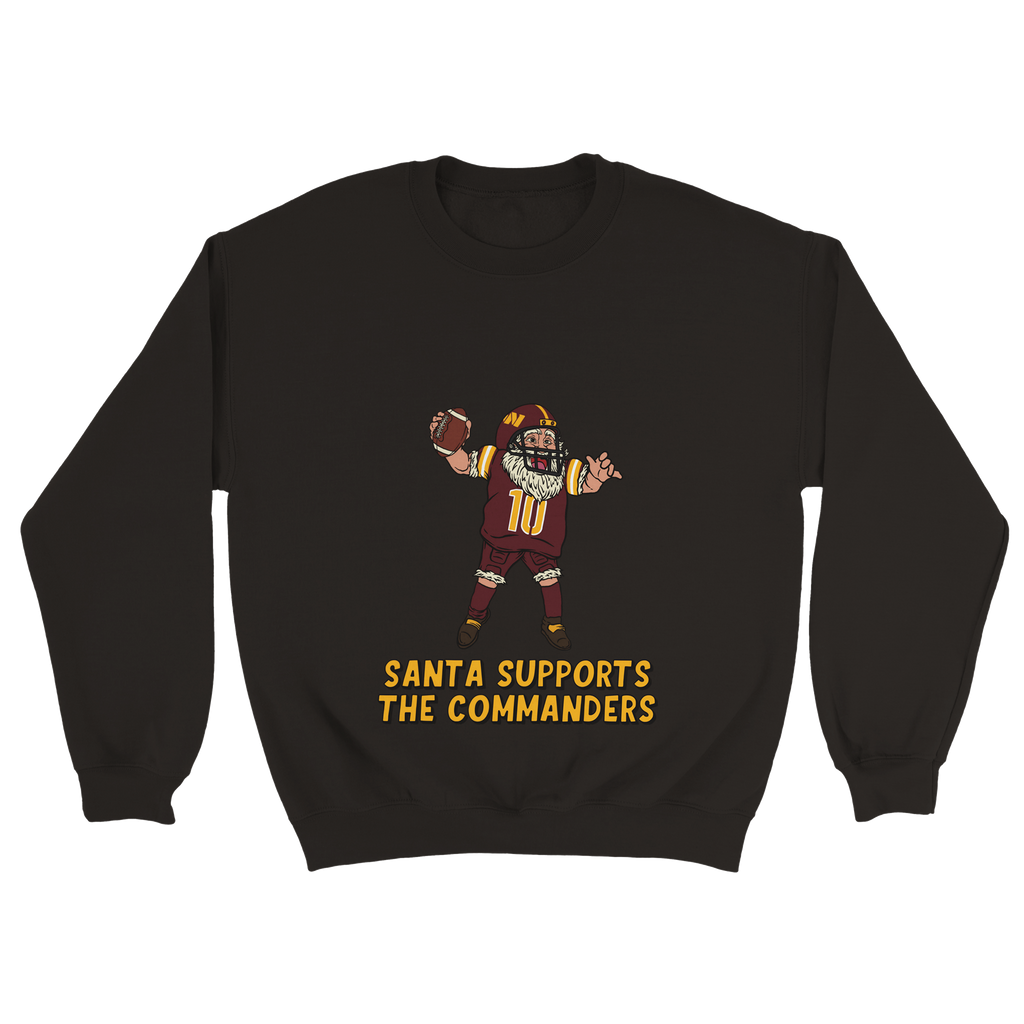 Washington Commanders Unisex Crewneck Santa Sweatshirt