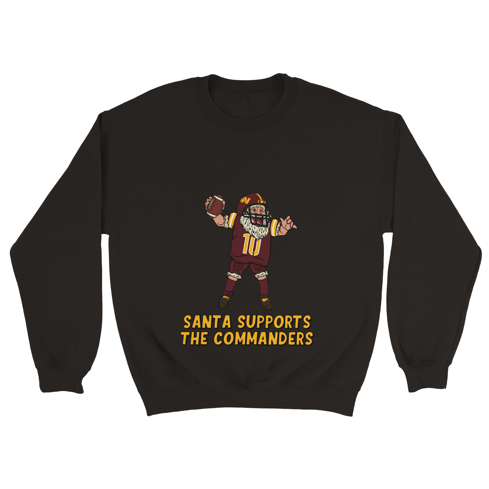 Washington Commanders Unisex Crewneck Santa Sweatshirt