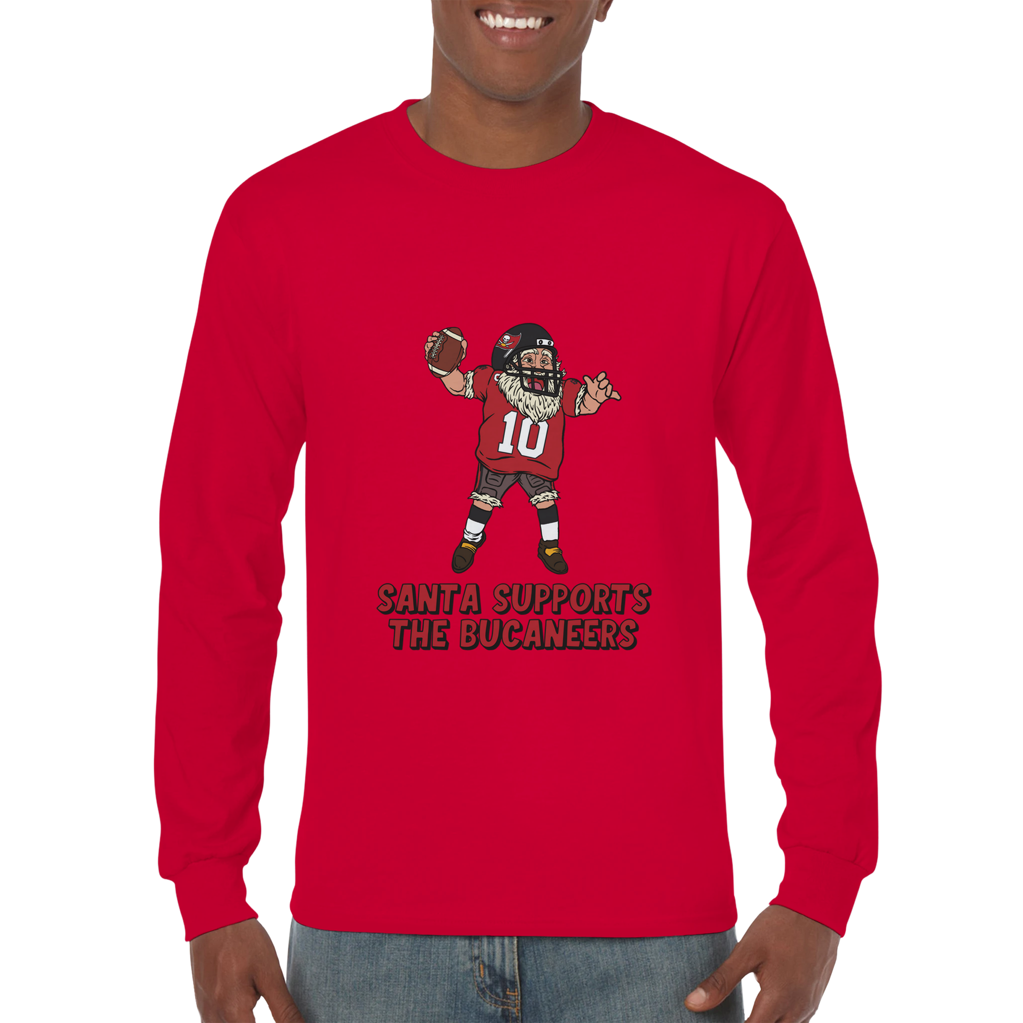 Tampa Bay Buccaneers Unisex Longsleeve Santa T-shirt