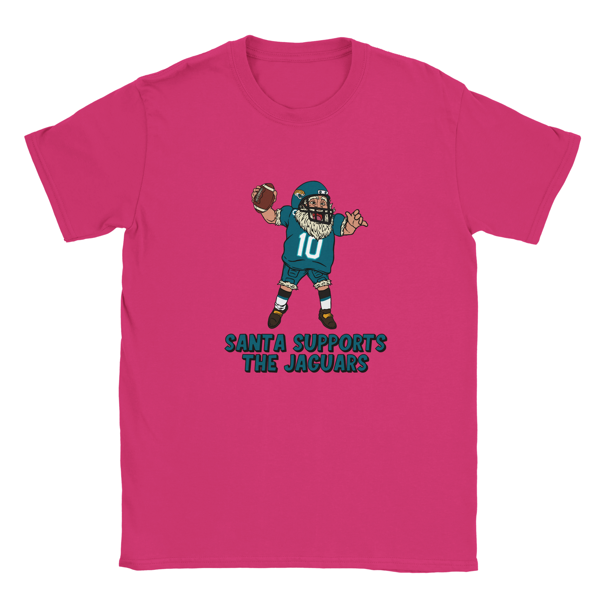 Jacksonville Jaguars Kids Crewneck Santa T-shirt