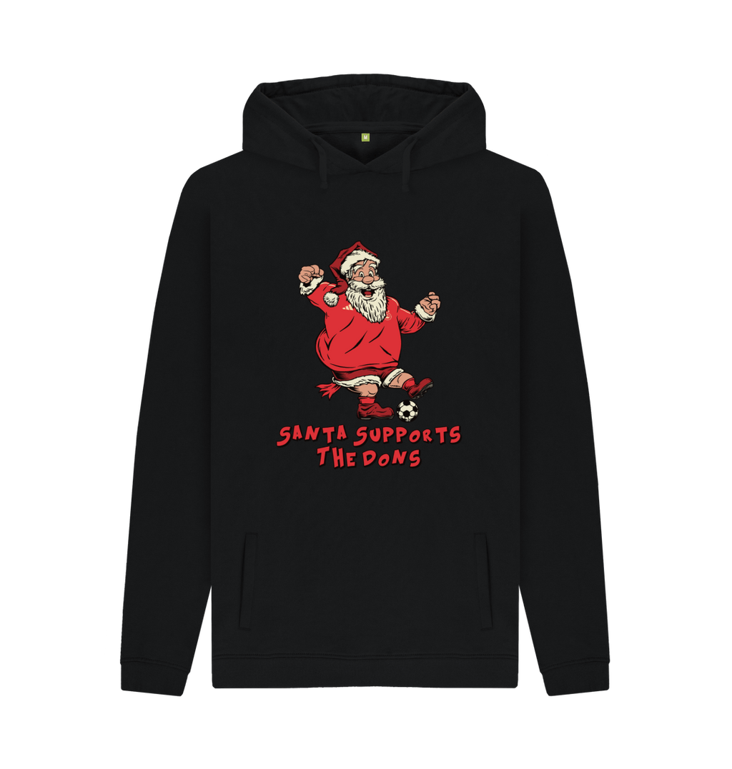 Black Printed Hoody Front