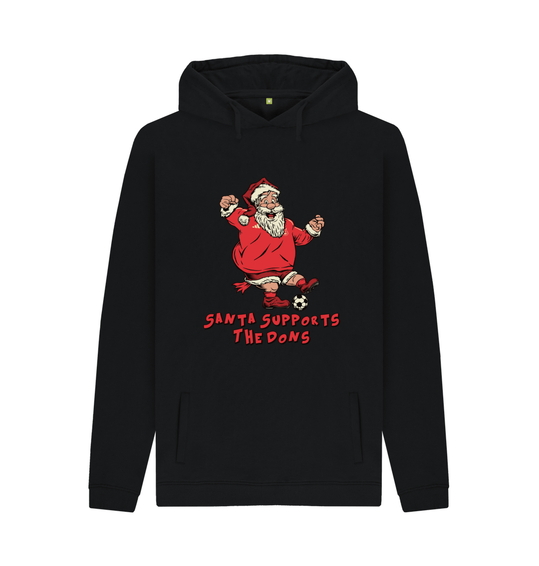 Black Printed Hoody Front
