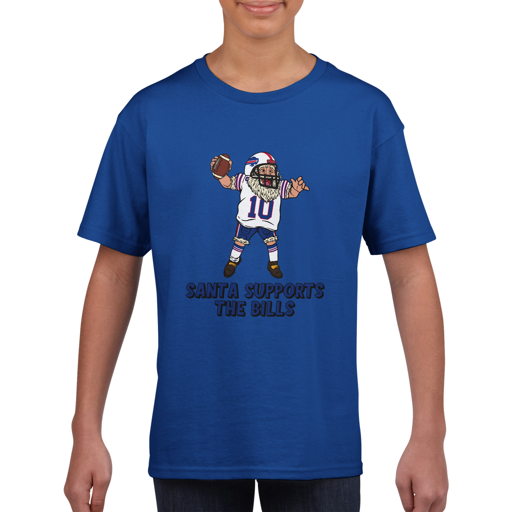 Buffalo Bills Kids Crewneck Santa T-shirt
