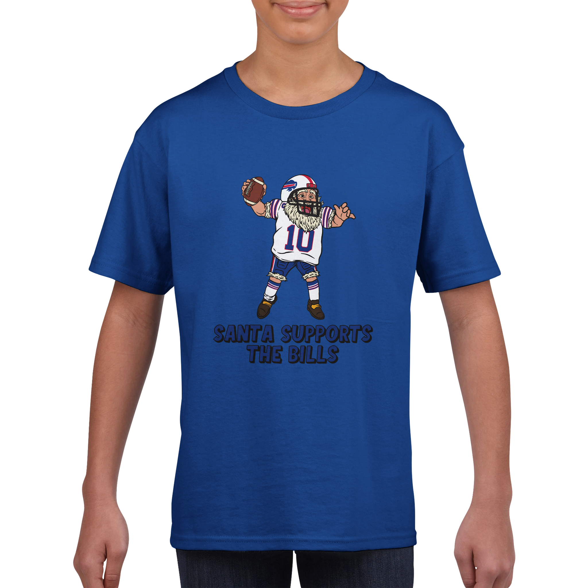 Buffalo Bills Kids Crewneck Santa T-shirt