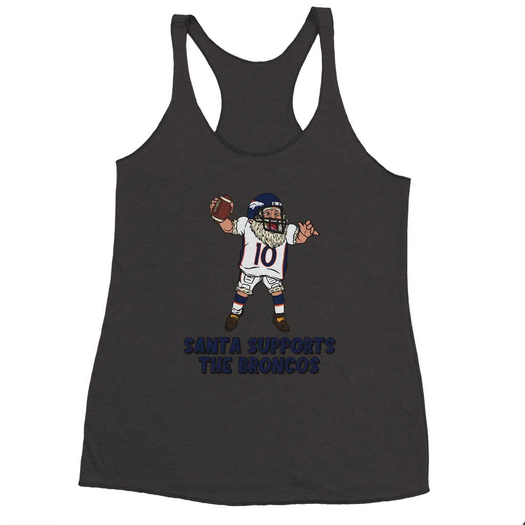 Denver Broncos Women's Racerback Santa Tank Top