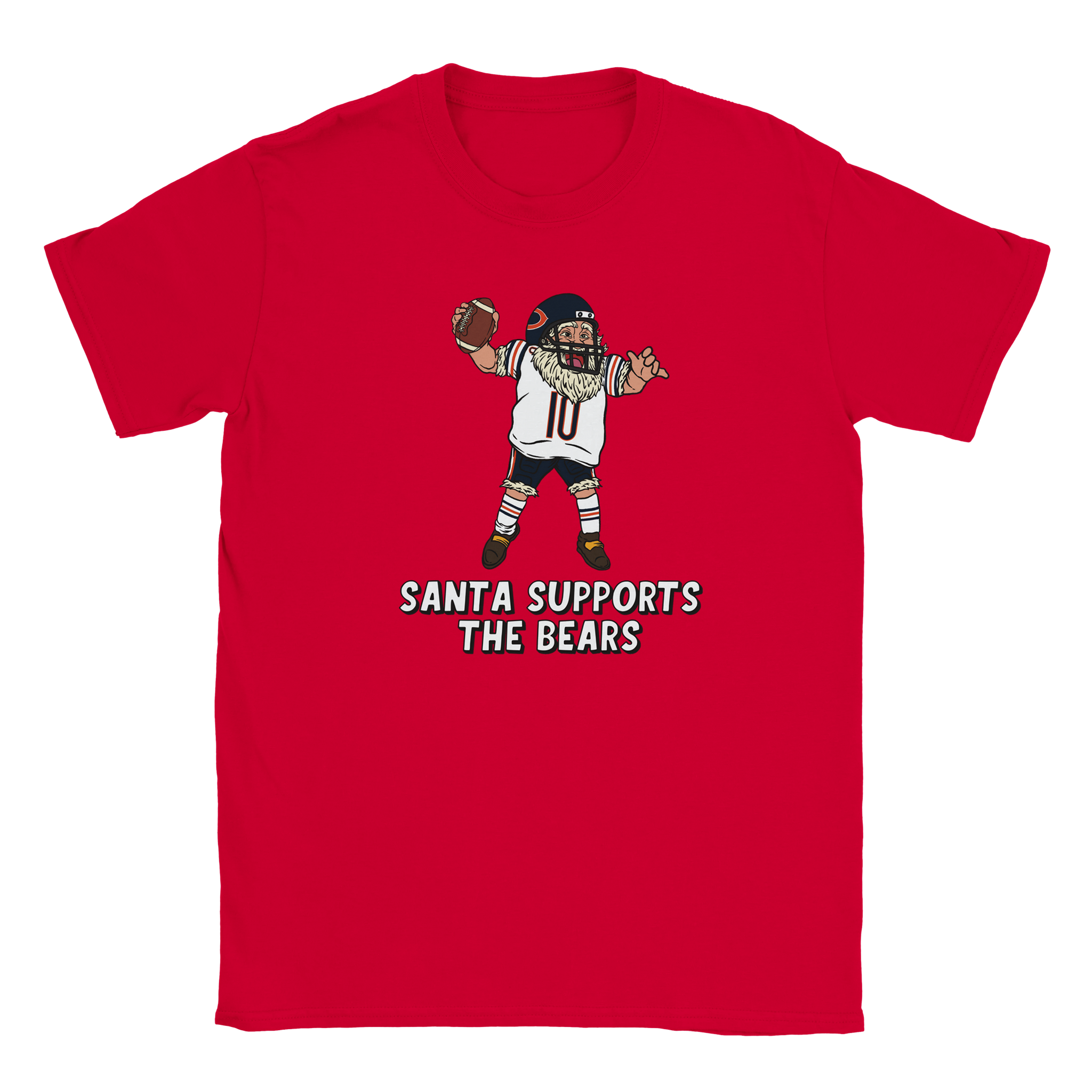 Chicago Bears Kids Crewneck Santa T-shirt