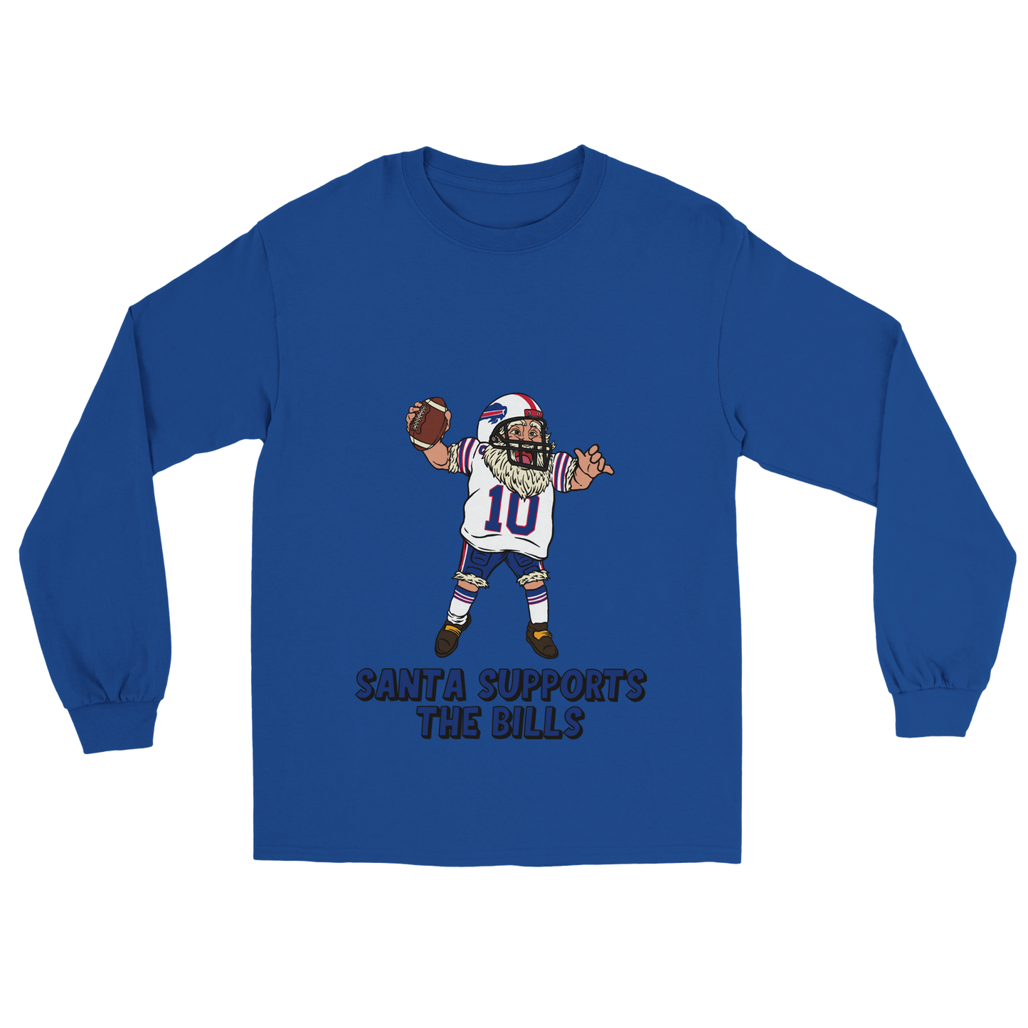 Buffalo Bills Unisex Longsleeve Santa T-shirt
