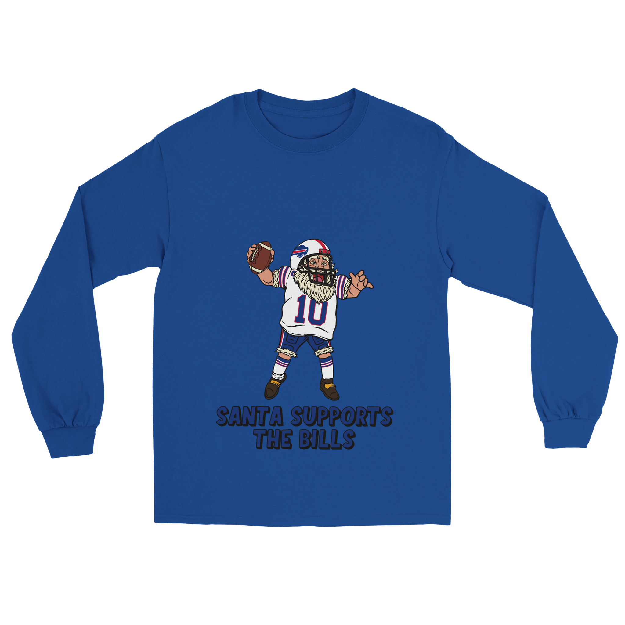 Buffalo Bills Unisex Longsleeve Santa T-shirt