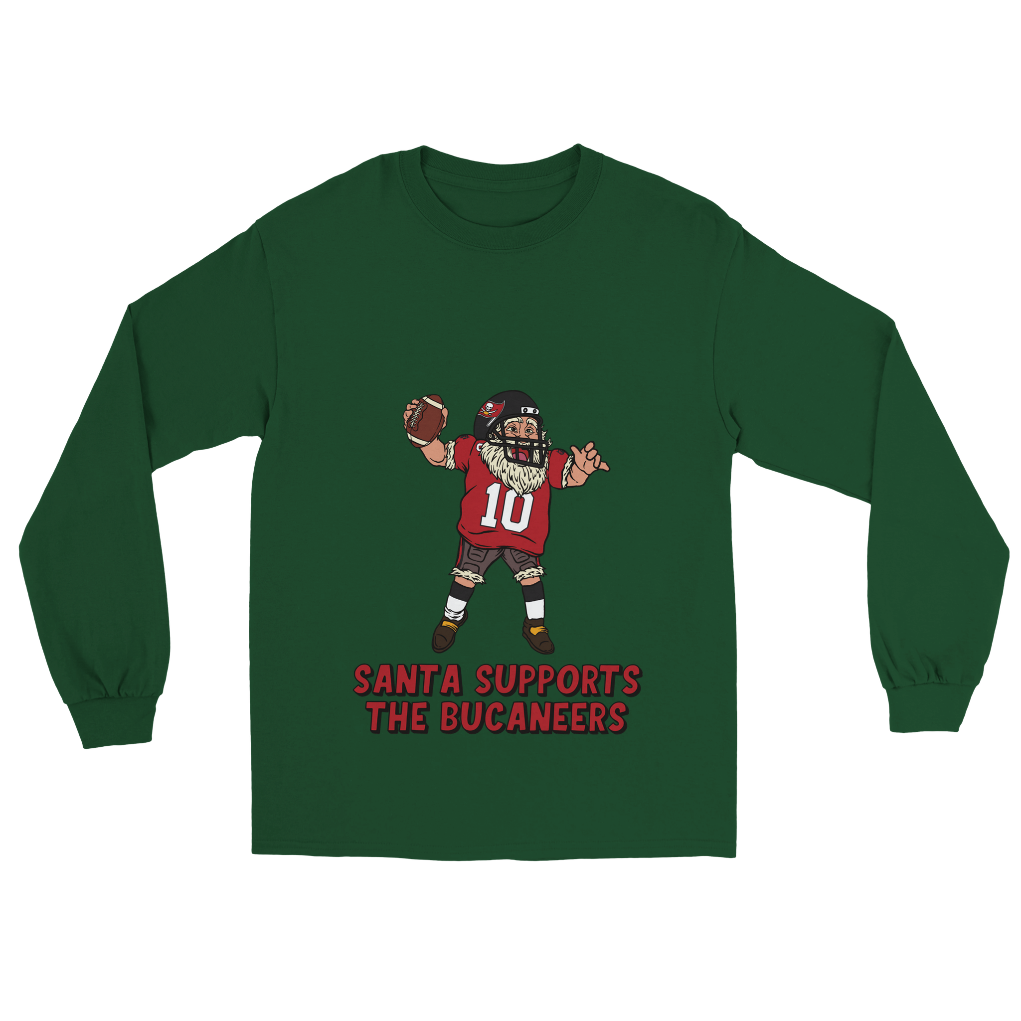 Tampa Bay Buccaneers Unisex Longsleeve Santa T-shirt