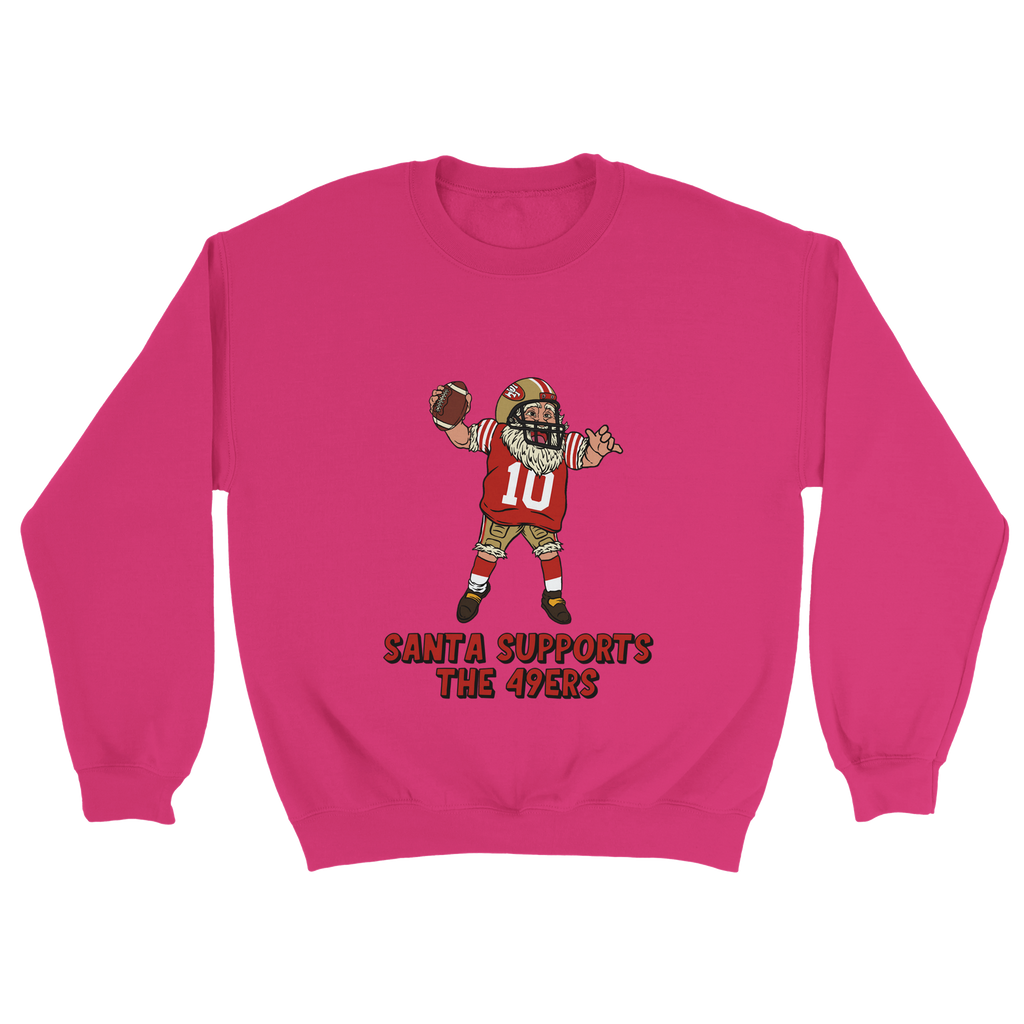 San Francisco 49ers Unisex Crewneck Santa Sweatshirt
