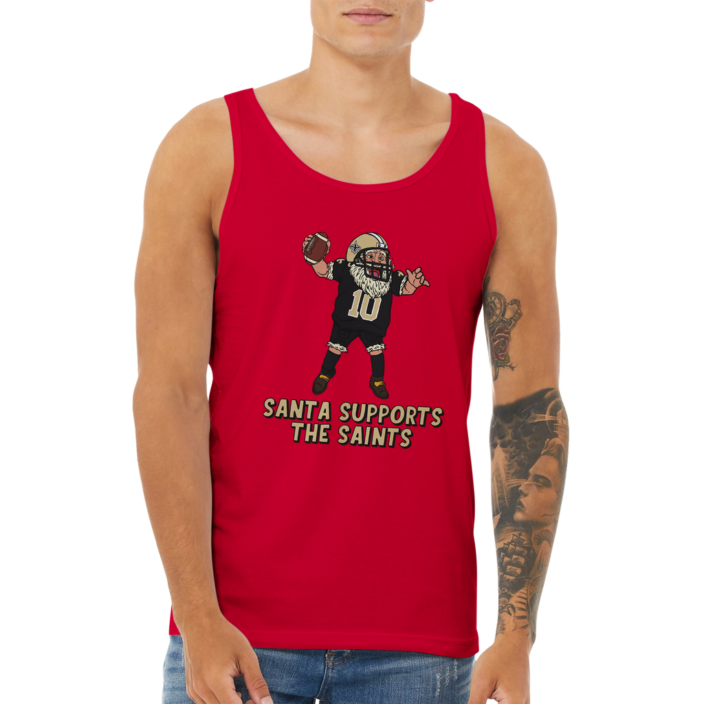 New Orleans Saints Unisex Santa Tank Top