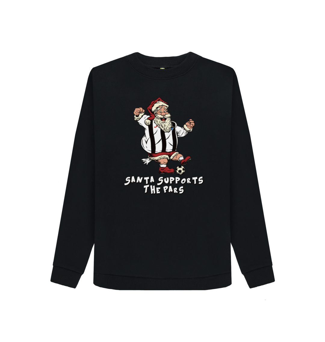 Black Printed Sweater Front
