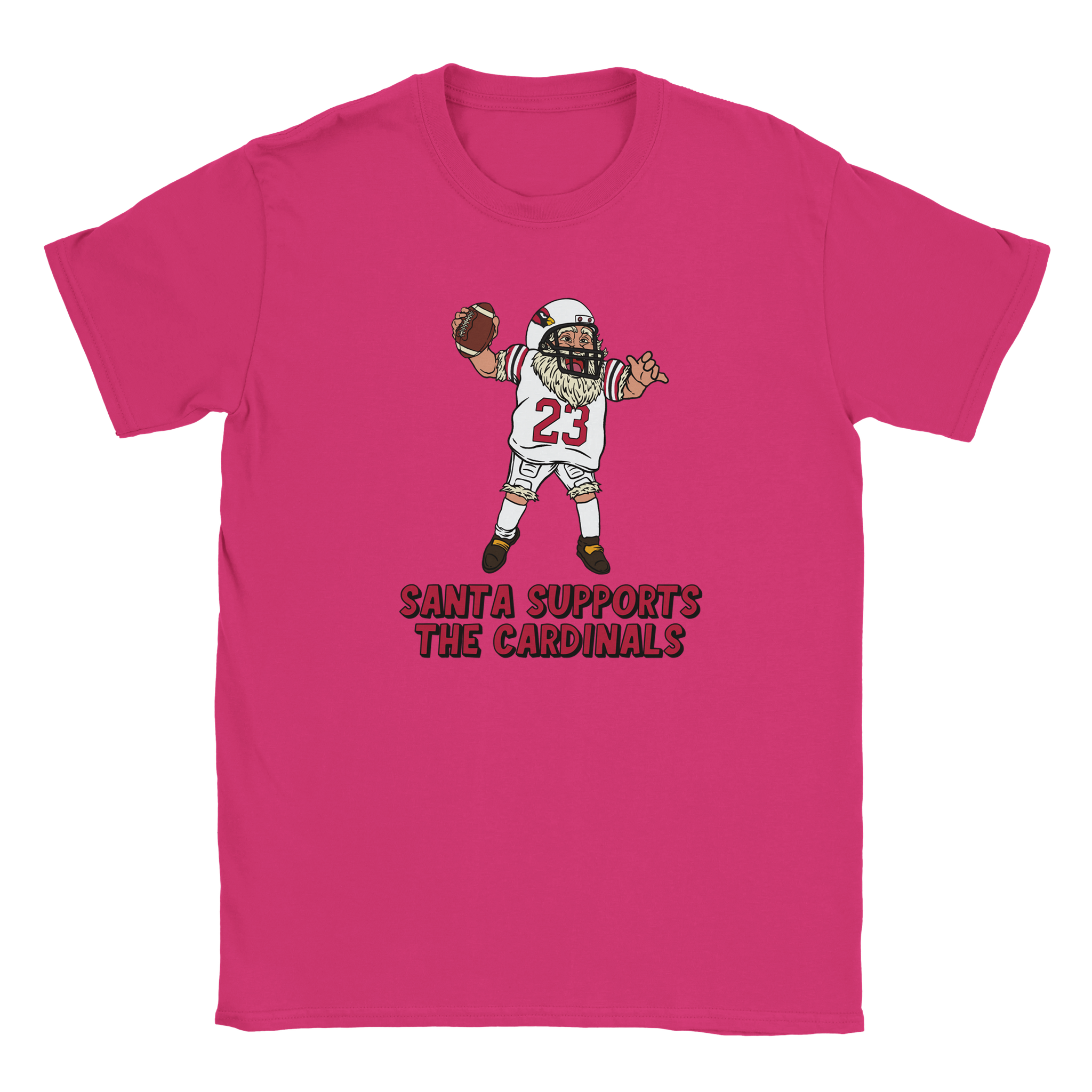 Arizona Cardinals Kids Crewneck Santa T-shirt