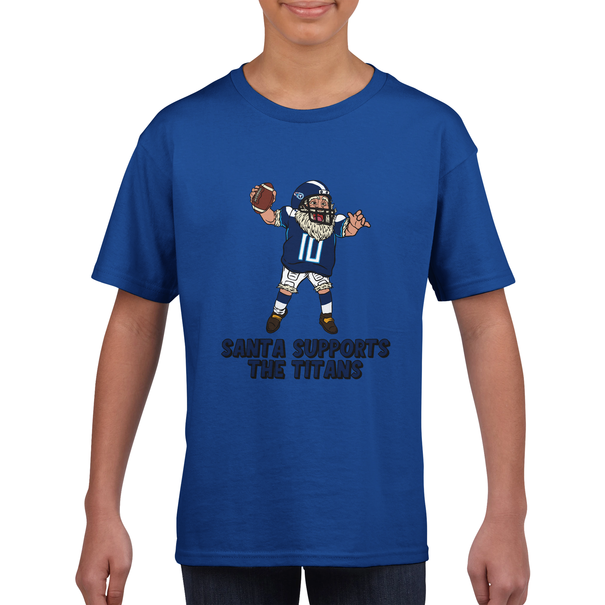 Tennessee Titans Kids Crewneck Santa T-shirt