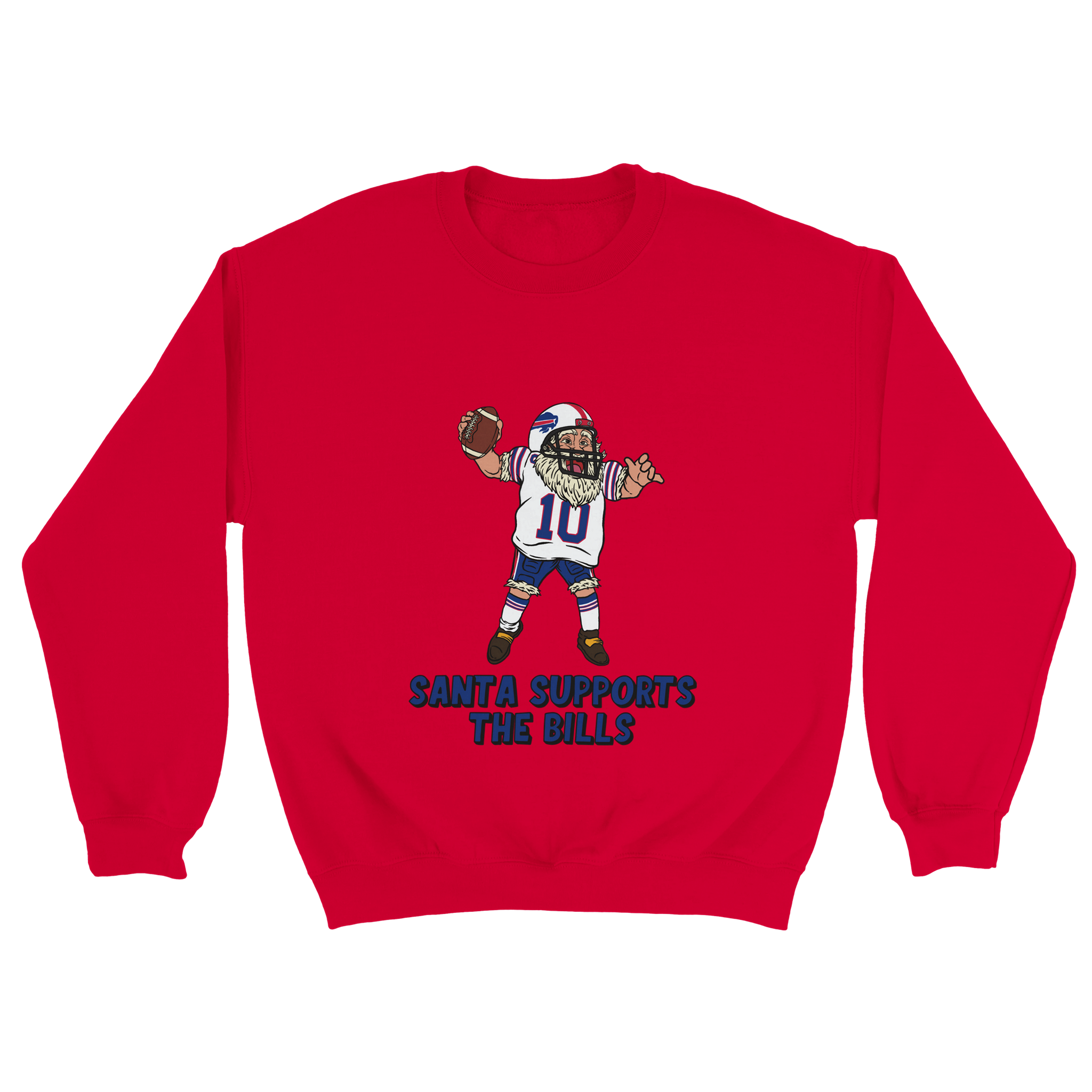 Buffalo Bills Unisex Crewneck Santa Sweatshirt