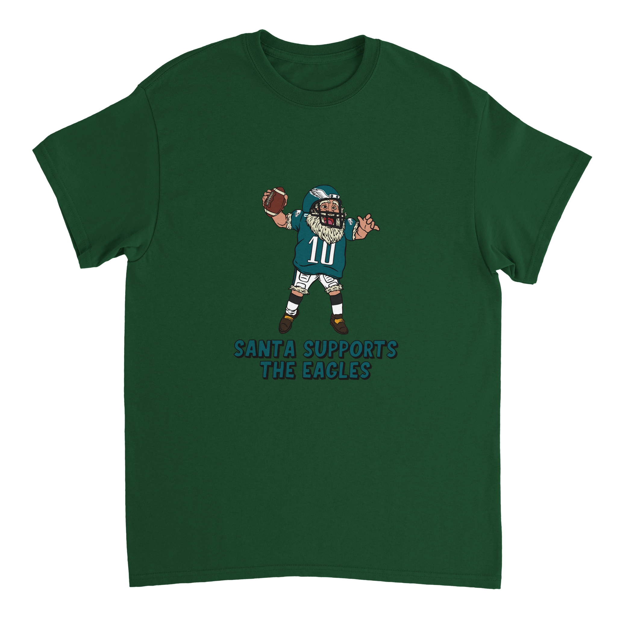 Philadelphia Eagles Unisex Crewneck Santa T-shirt
