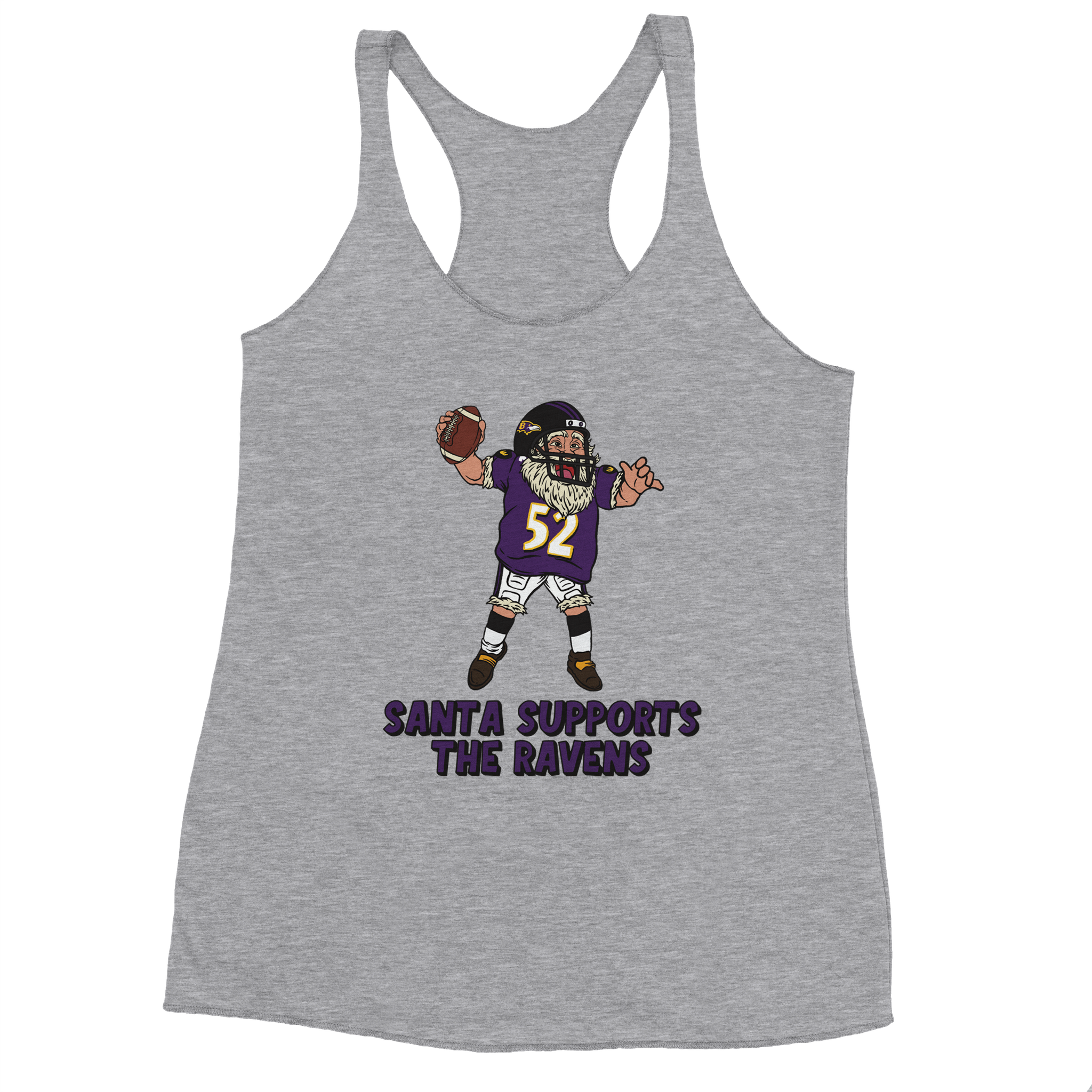 Baltimore Ravens Women's Racerback Santa Tank Top