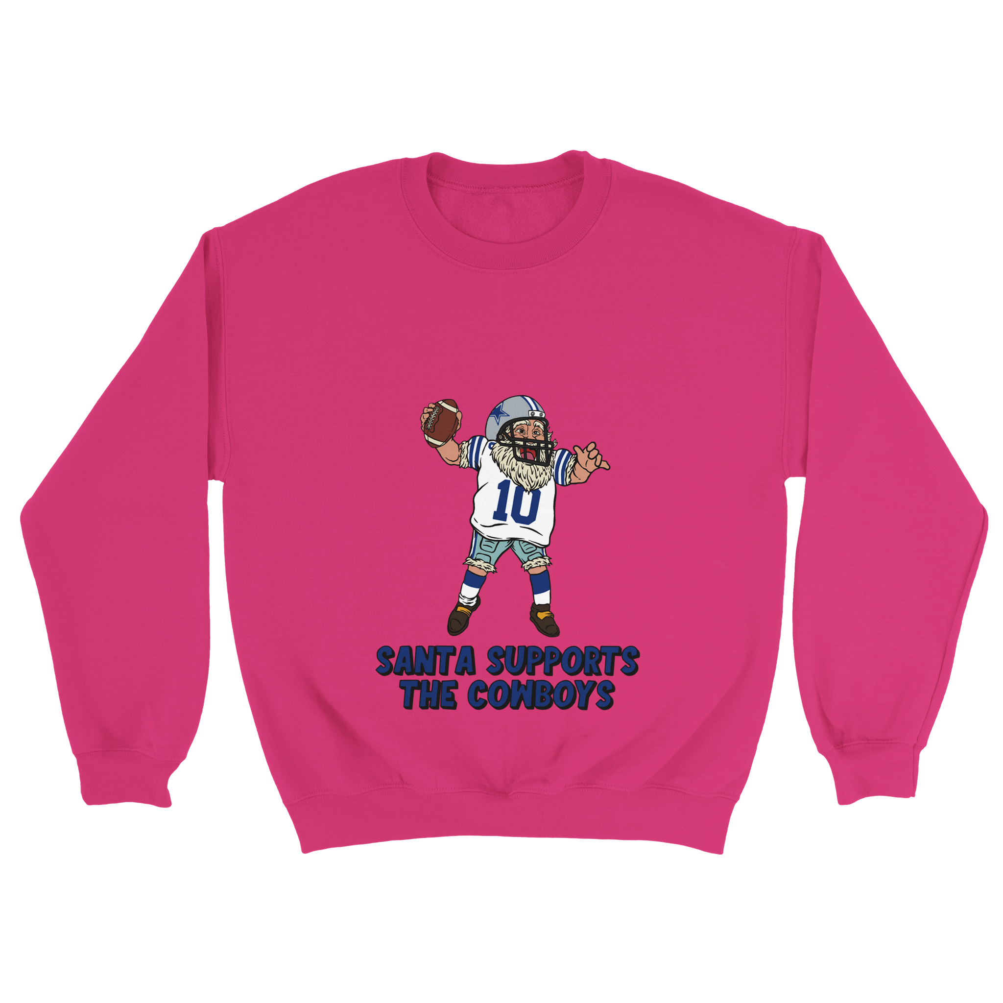 Dallas Cowboys Unisex Crewneck Santa Sweatshirt