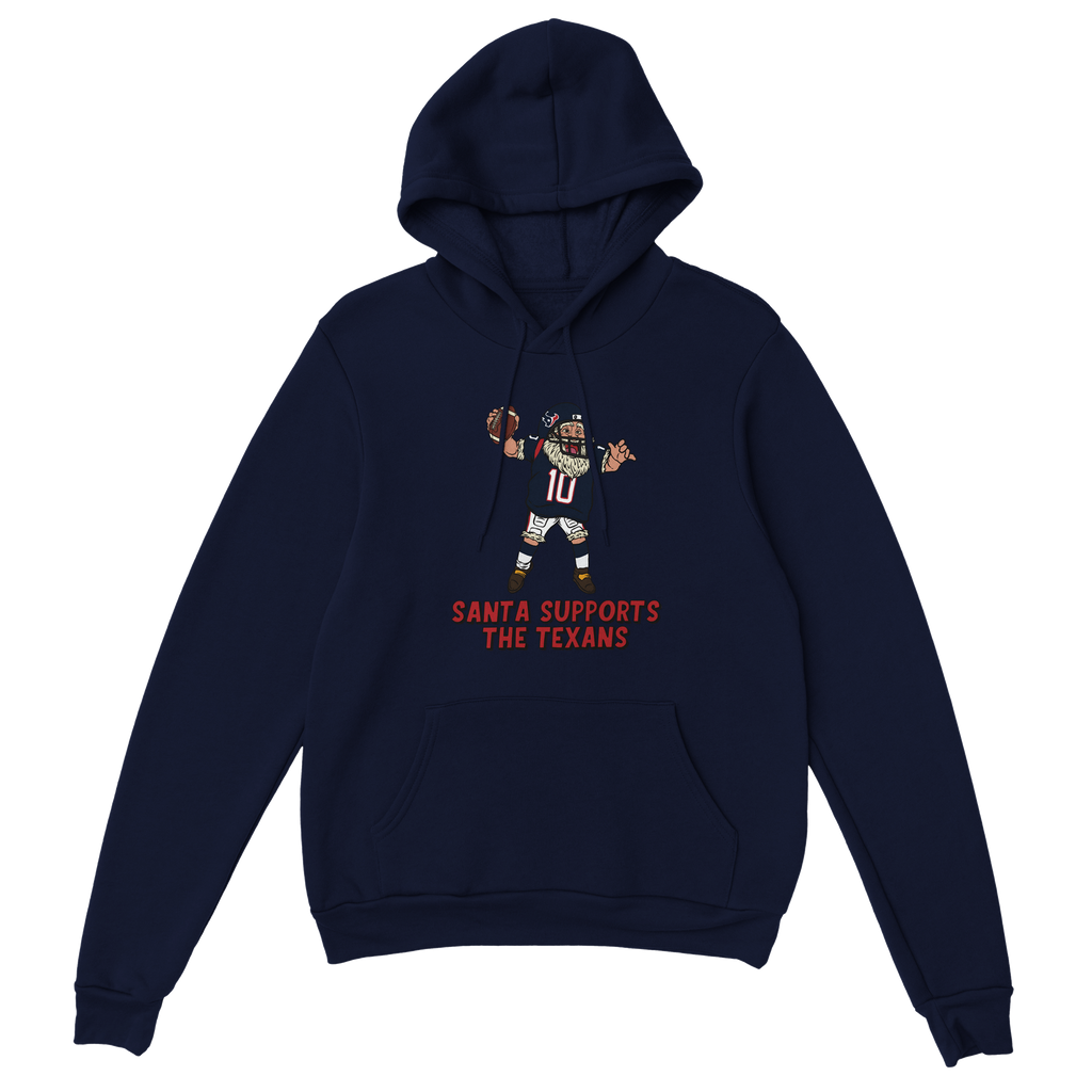 Houston Texans Unisex Pullover Santa Hoodie