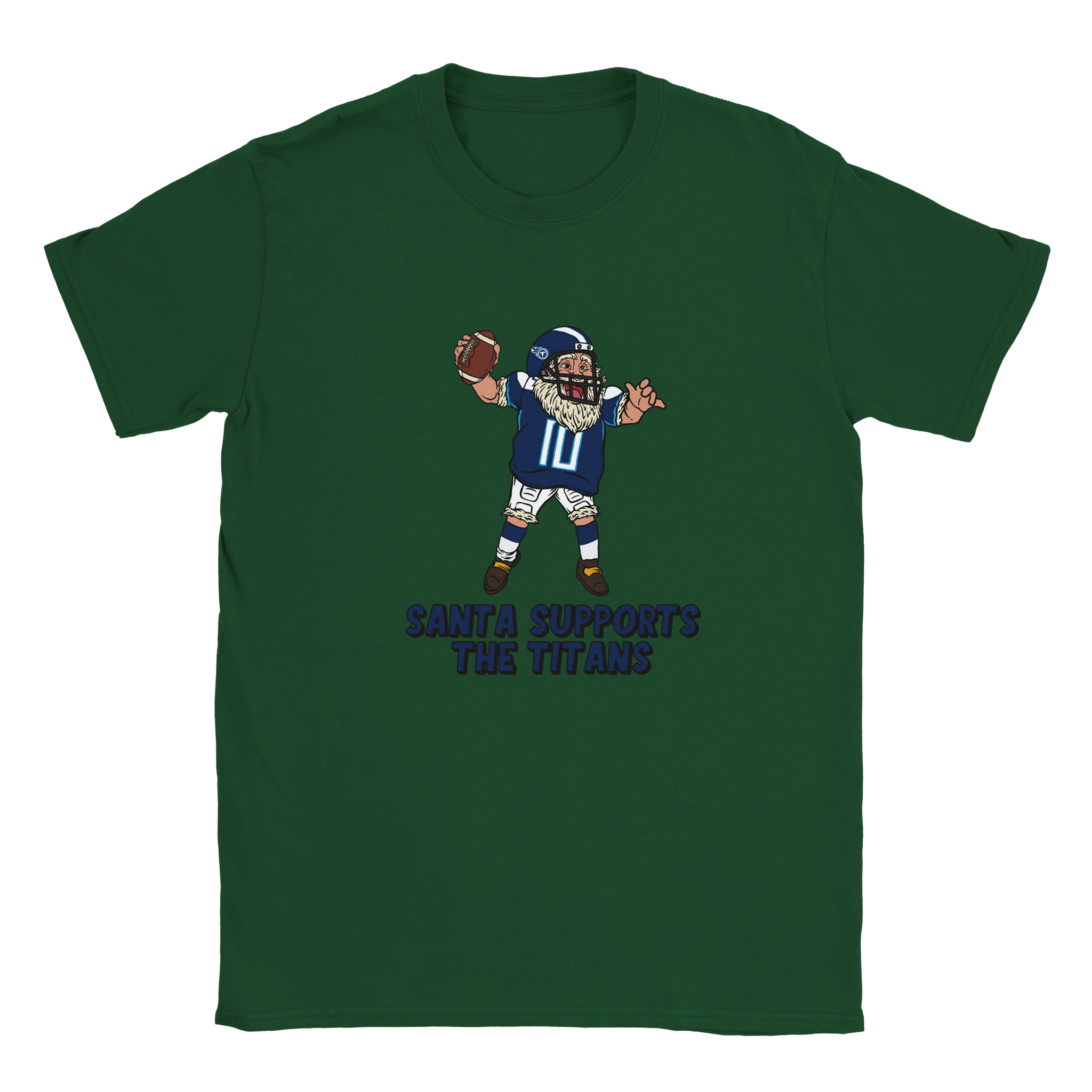 Tennessee Titans Kids Crewneck Santa T-shirt