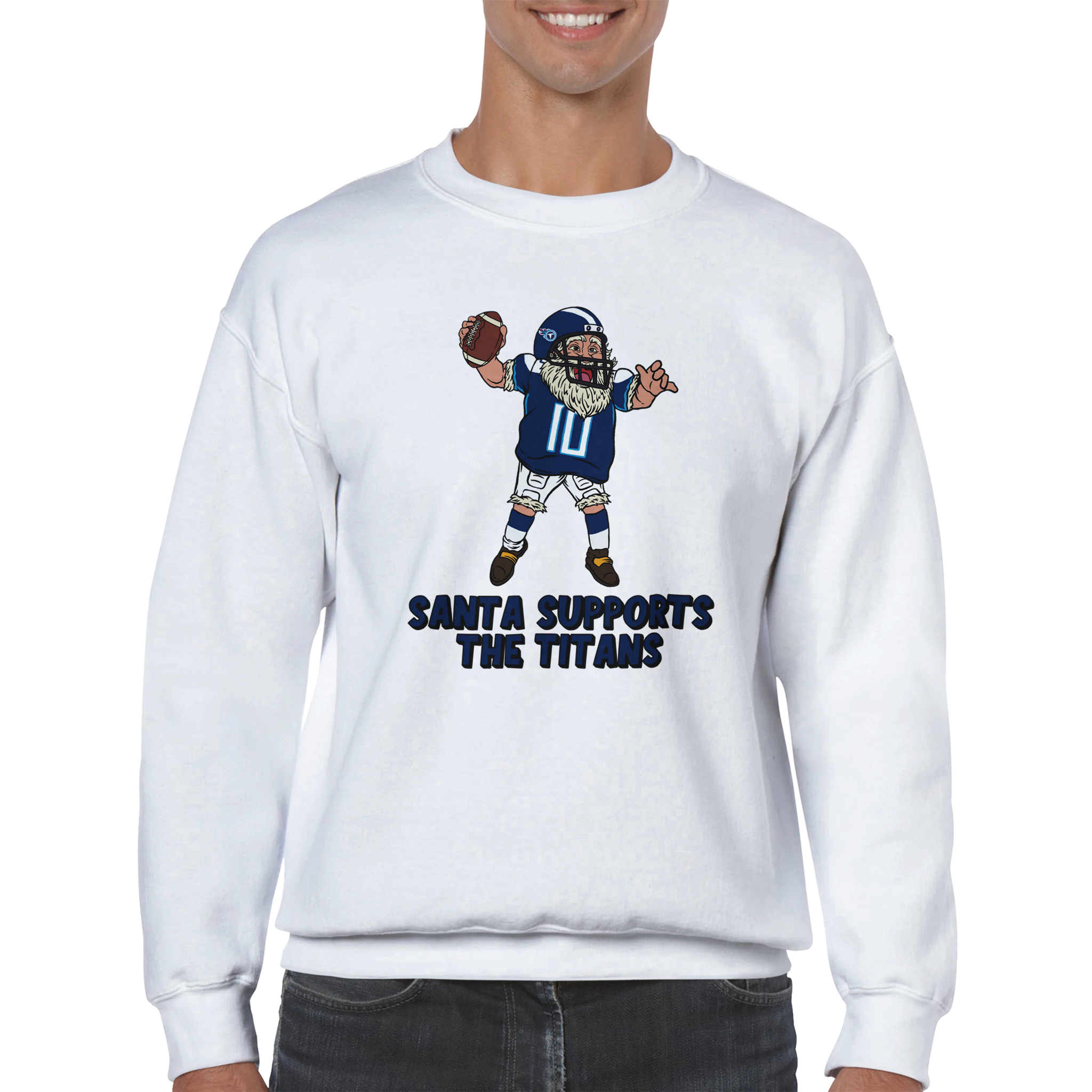 Tennessee Titans Unisex Crewneck Santa Sweatshirt