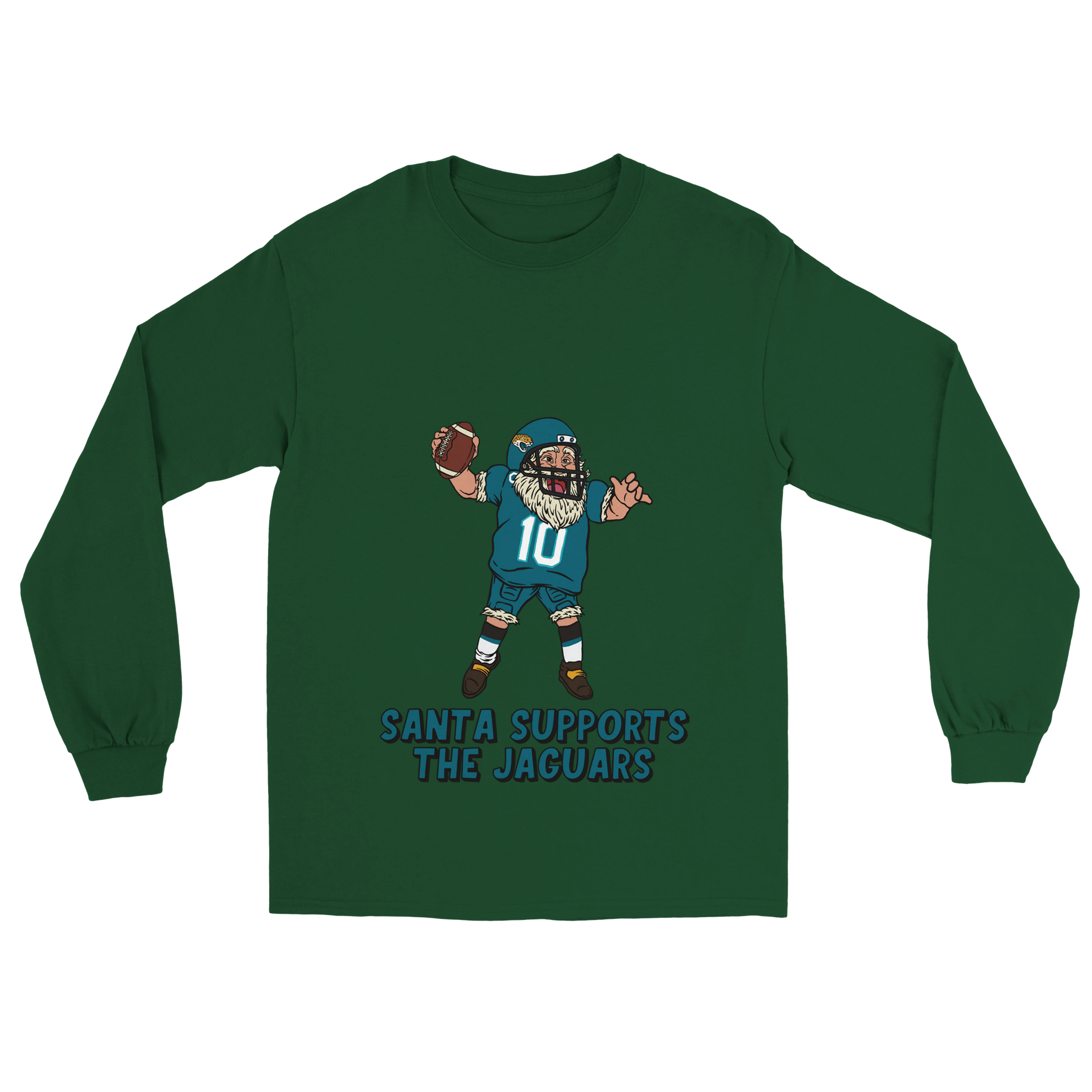 Jacksonville Jaguars Unisex Longsleeve Santa T-shirt