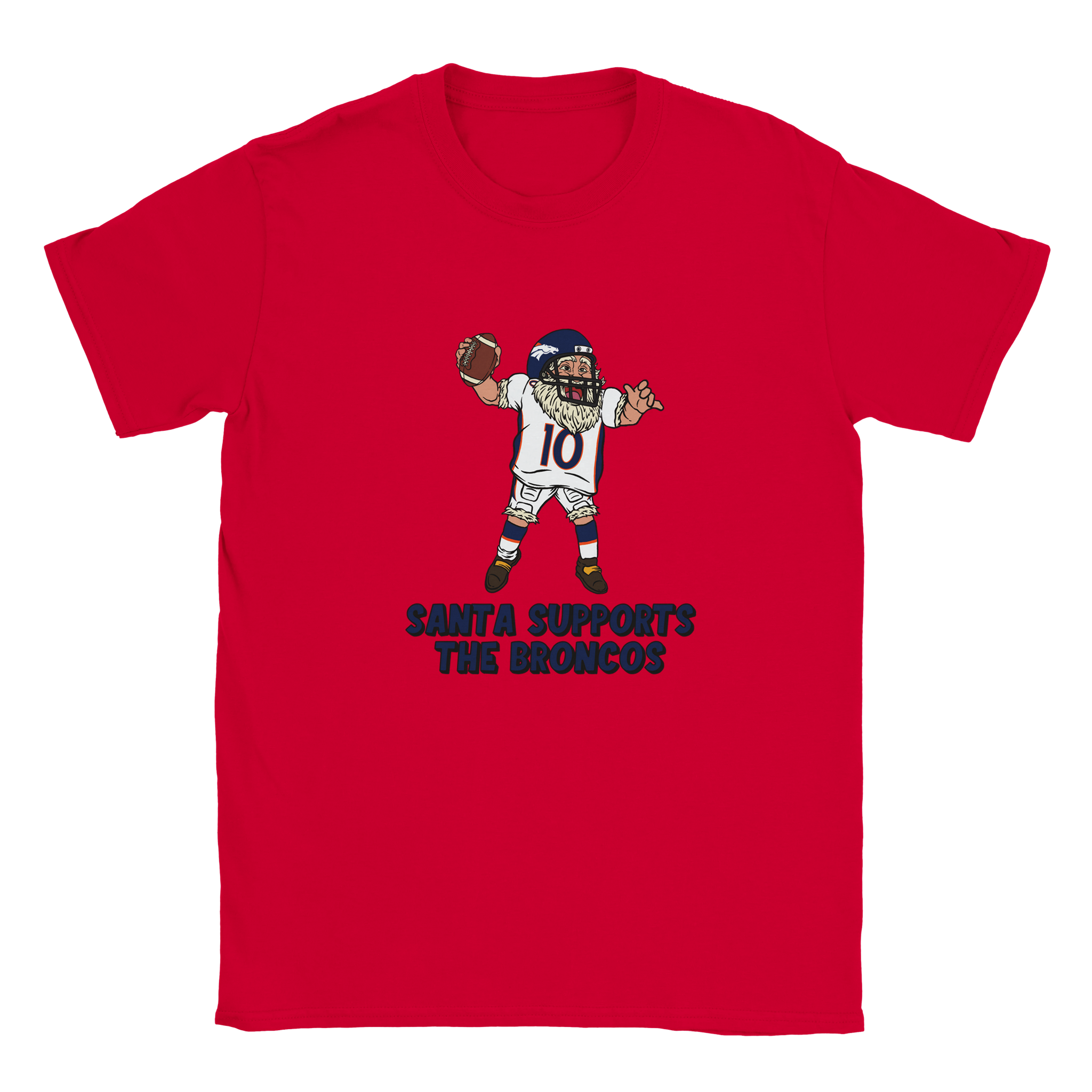Denver Broncos Kids Crewneck Santa T-shirt