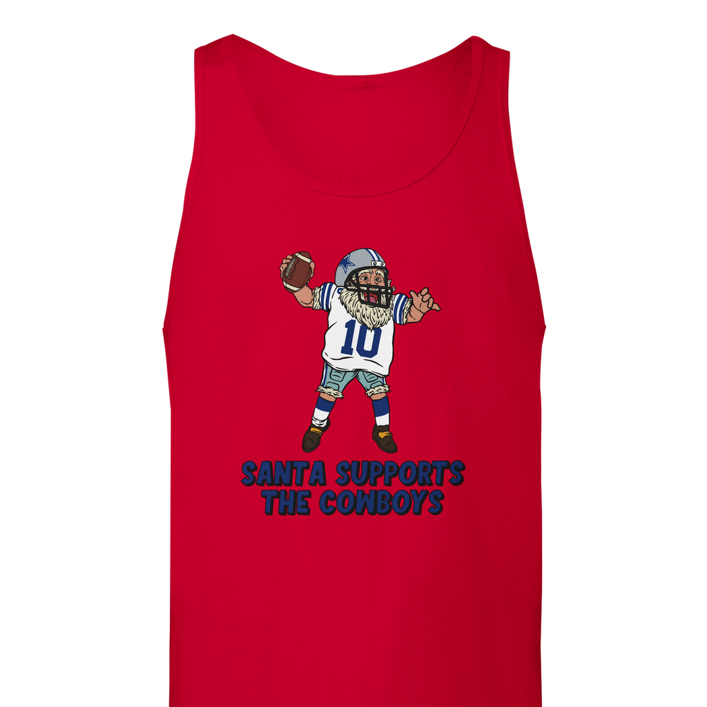 Dallas Cowboys Unisex Santa Tank Top
