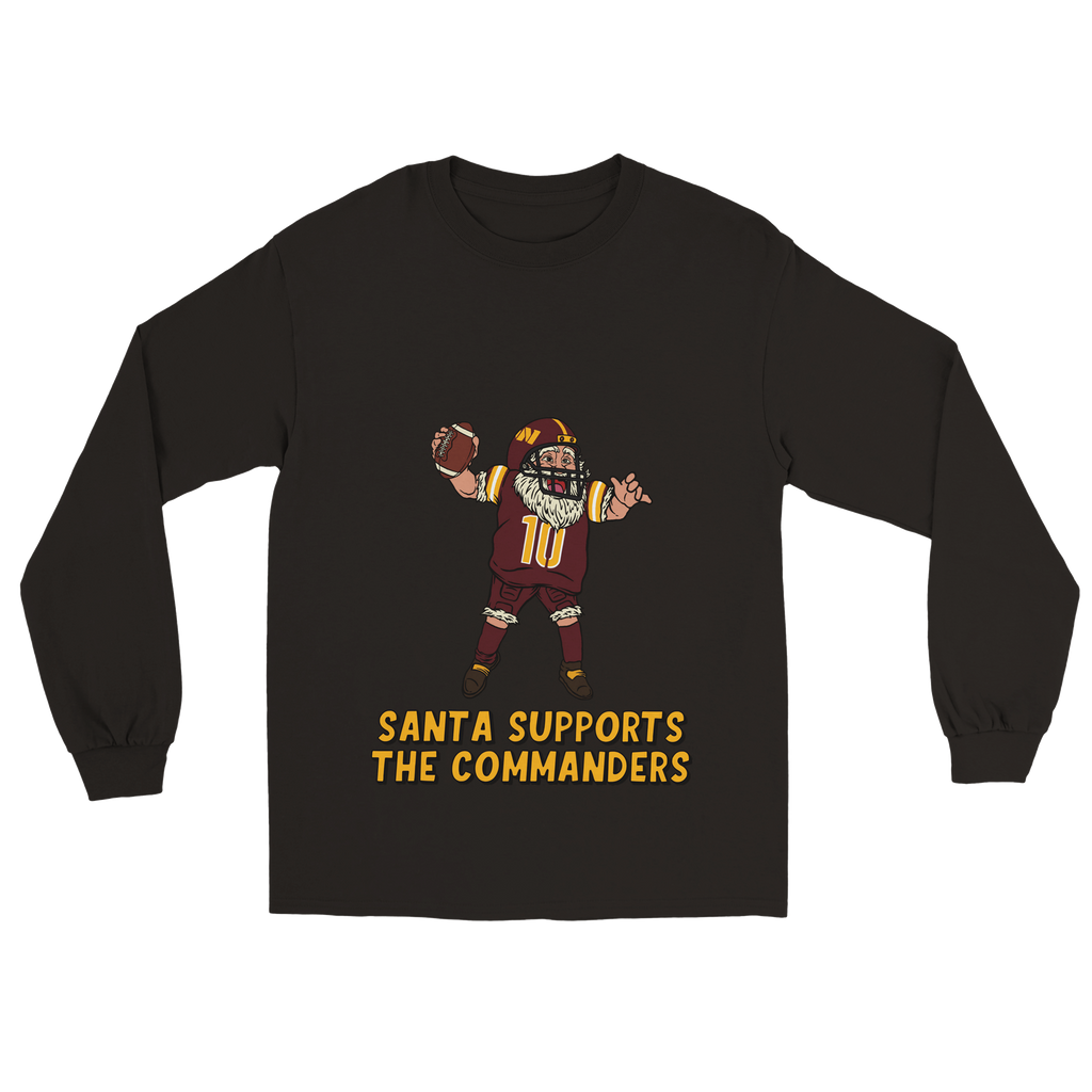 Washington Commanders Unisex Longsleeve Santa T-shirt