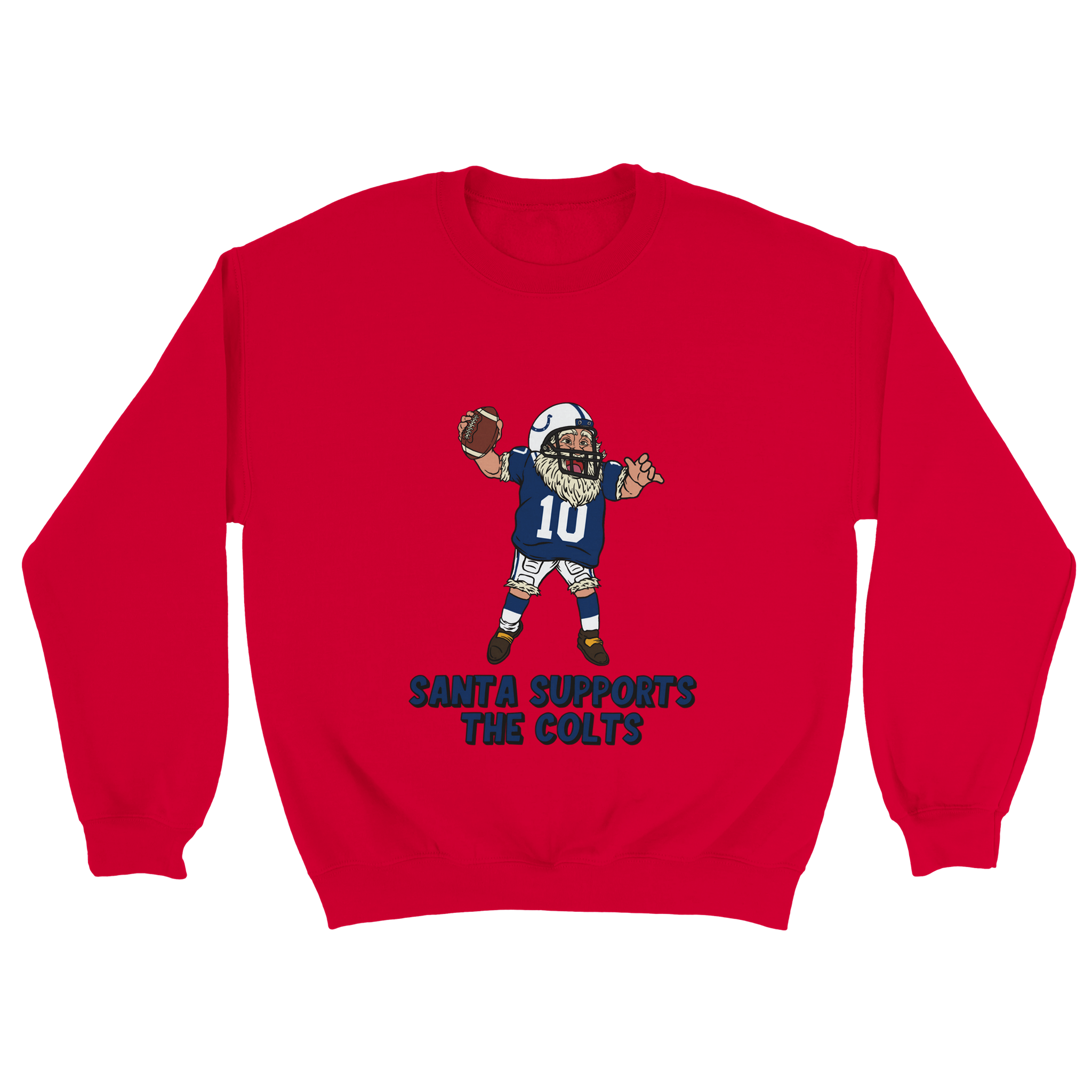Indianapolis Colts Unisex Crewneck Santa Sweatshirt