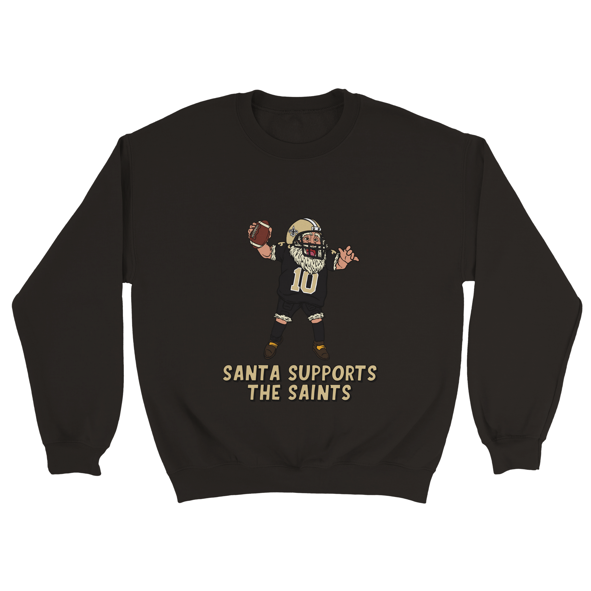 New Orleans Saints Unisex Crewneck Santa Sweatshirt