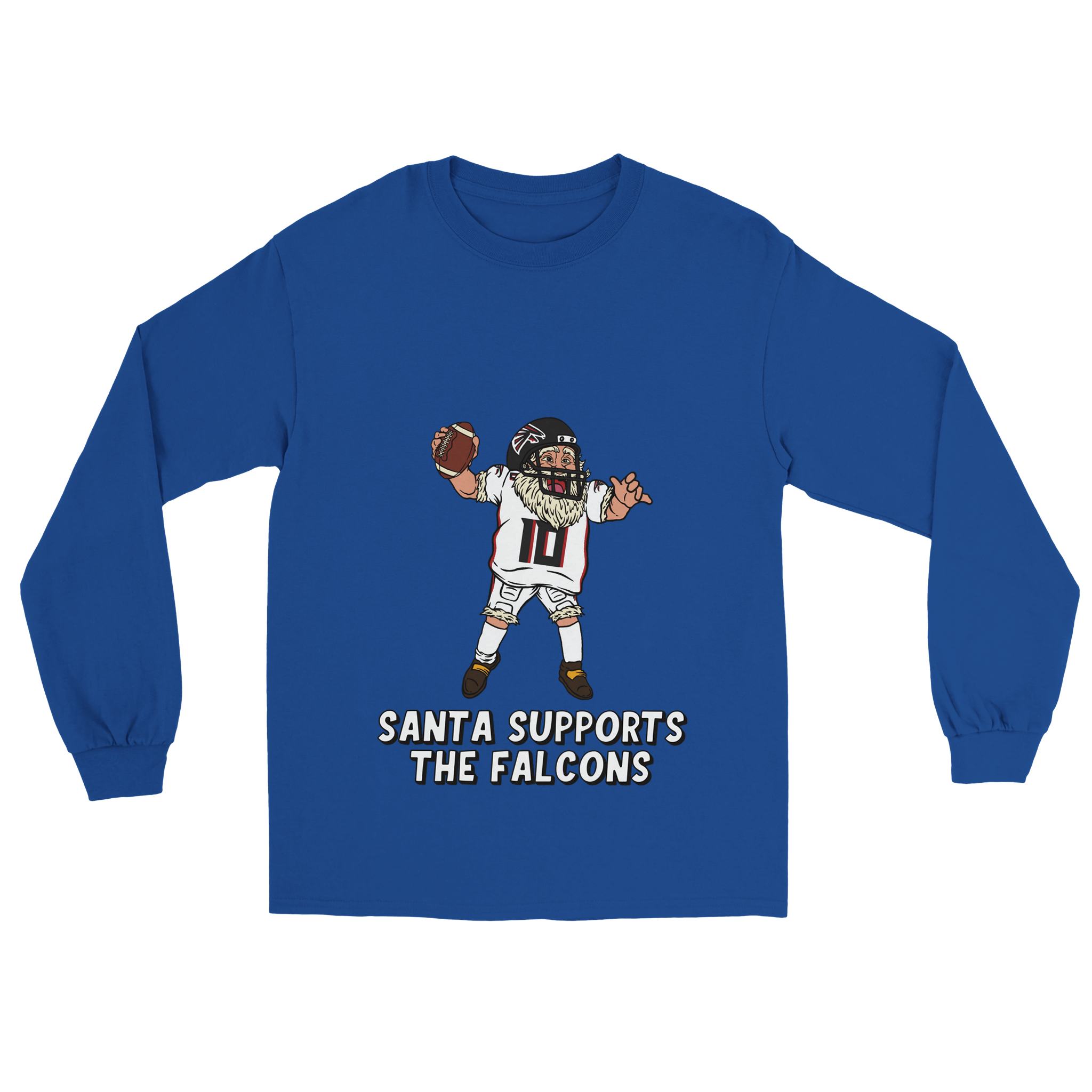 Atlanta Falcons Unisex Longsleeve Santa T-shirt