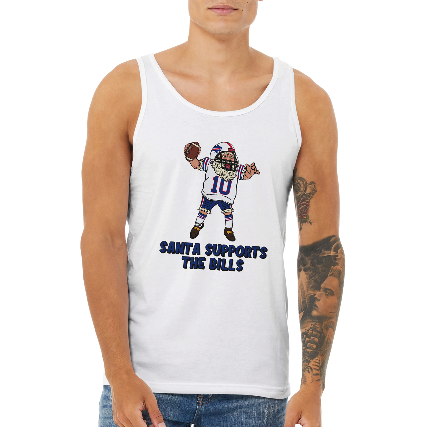 Buffalo Bills Unisex Santa Tank Top