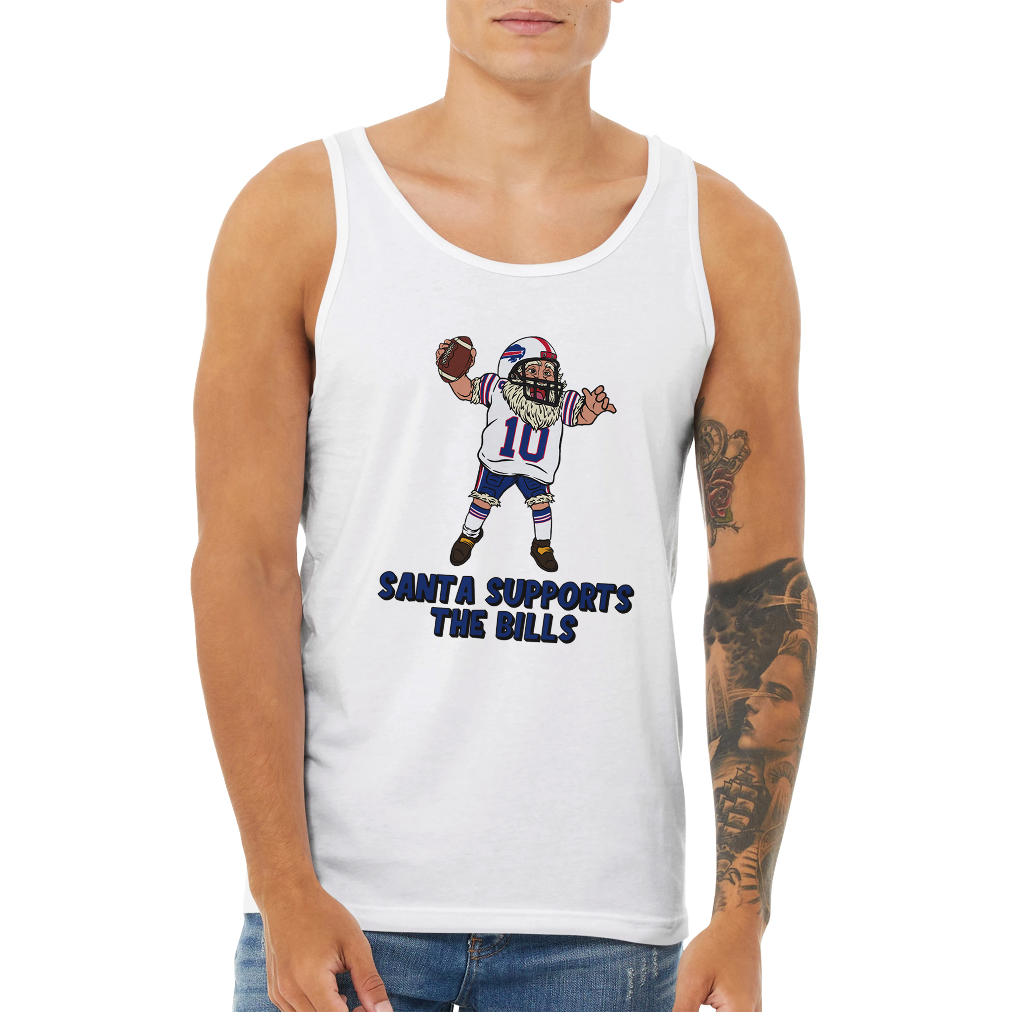 Buffalo Bills Unisex Santa Tank Top