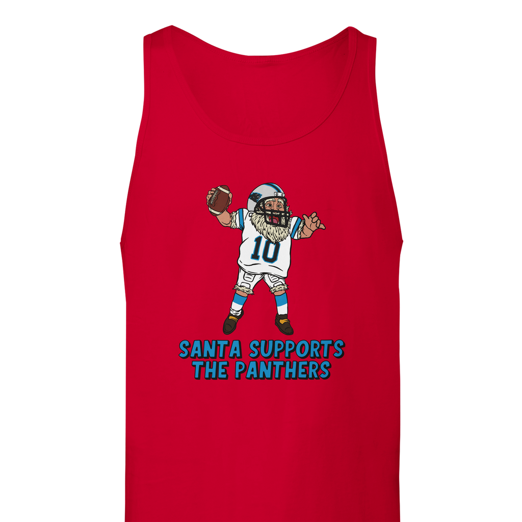 Carolina Panthers Unisex Santa Tank Top